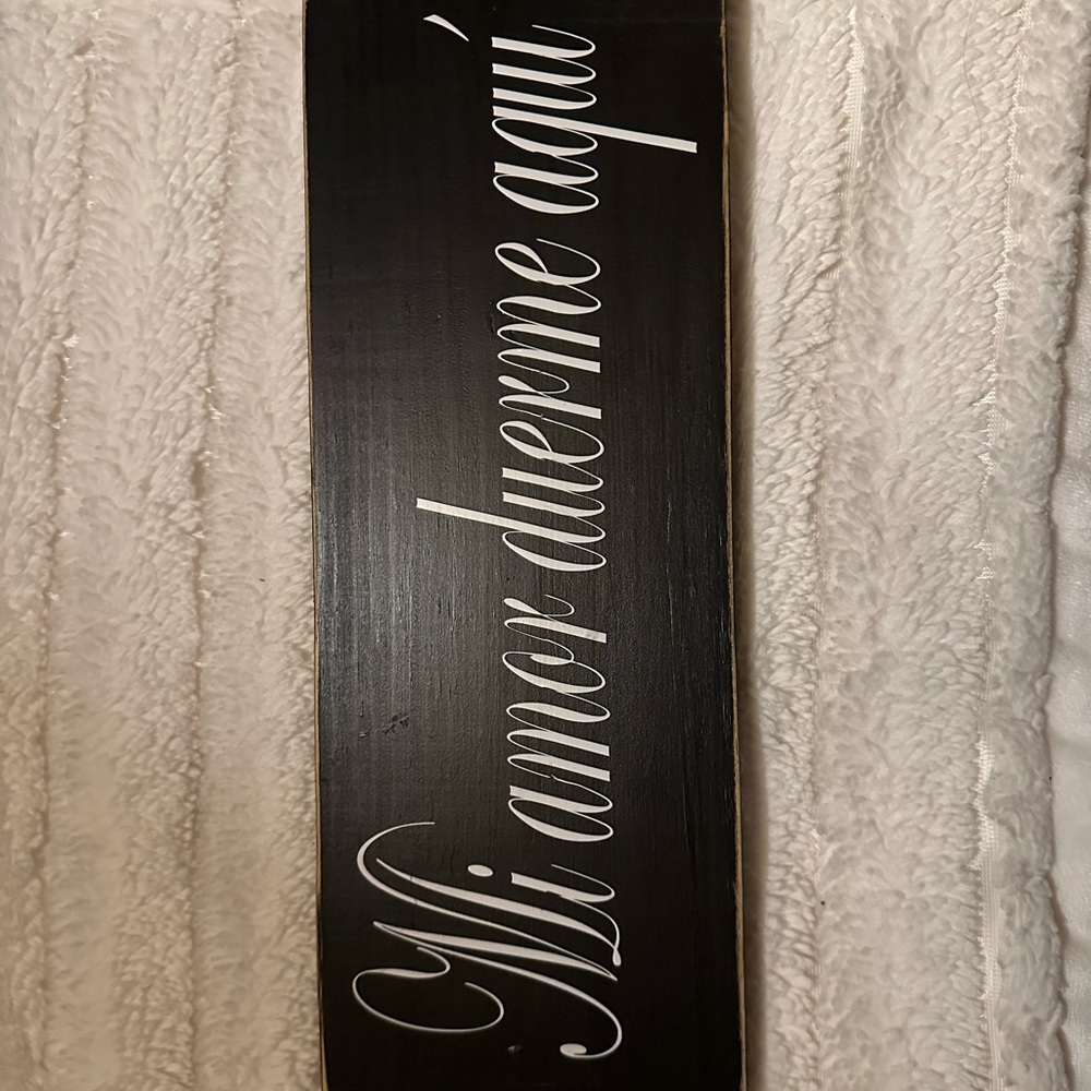 Black and White Wall Sign